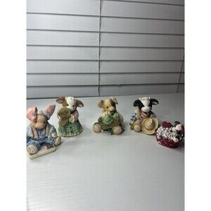 Vintage Enesco Figurines Mary's Moo Moos & Others 1993, 1994, 1997 VTG